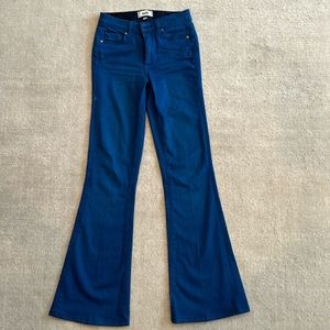 Paige denim flared indigo jeans